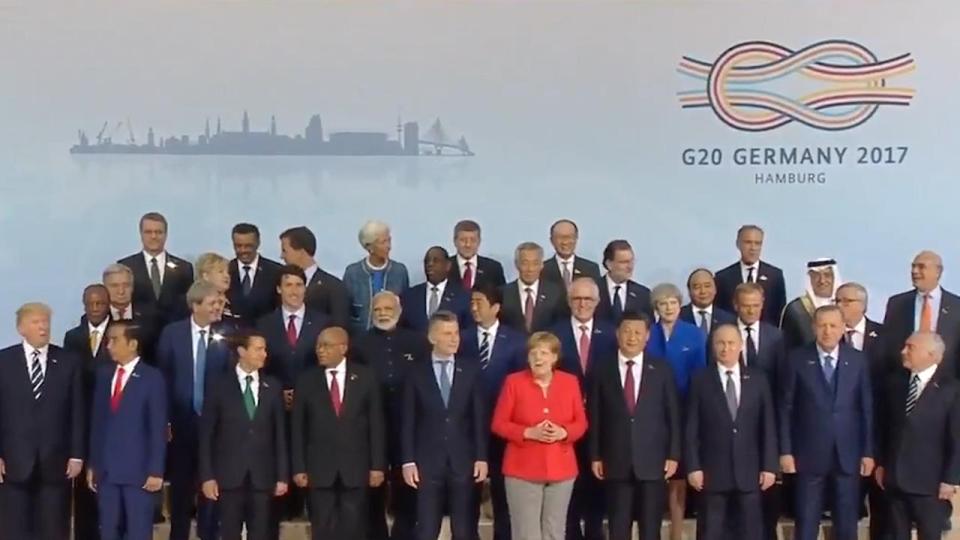  The world leaders attend the G20 summit in Hamburg, July 2017