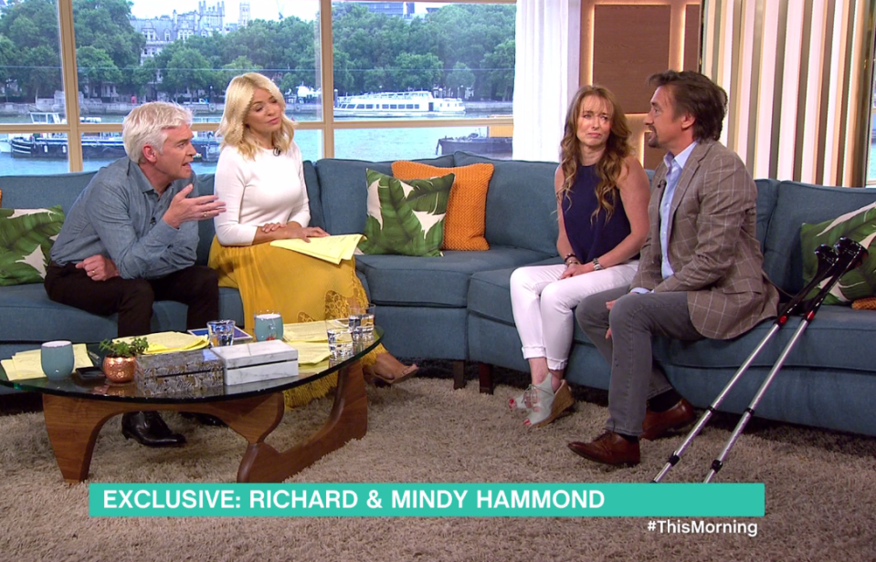  Richard opened up on This Morning about the horror crash