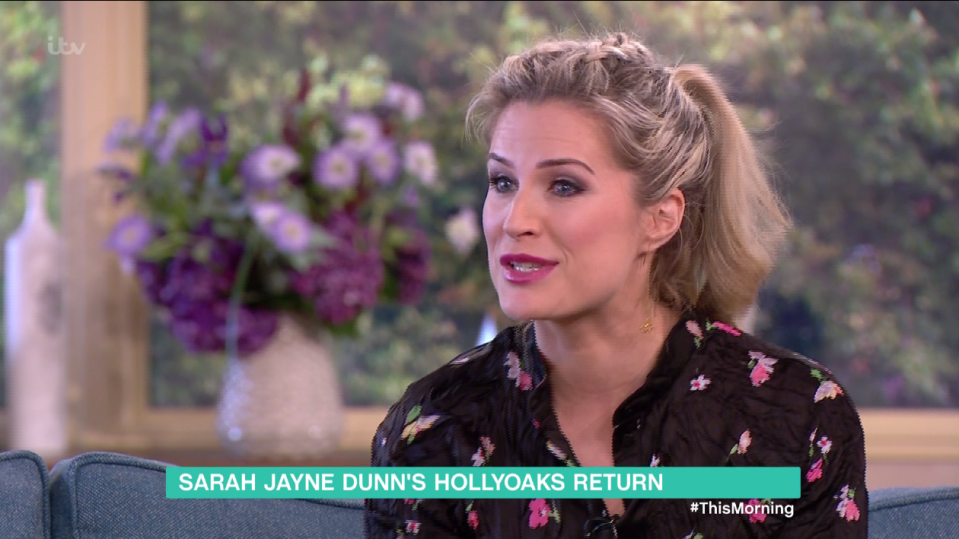  Sarah Jayne Dunn has revealed Mandy and Luke are back togethe