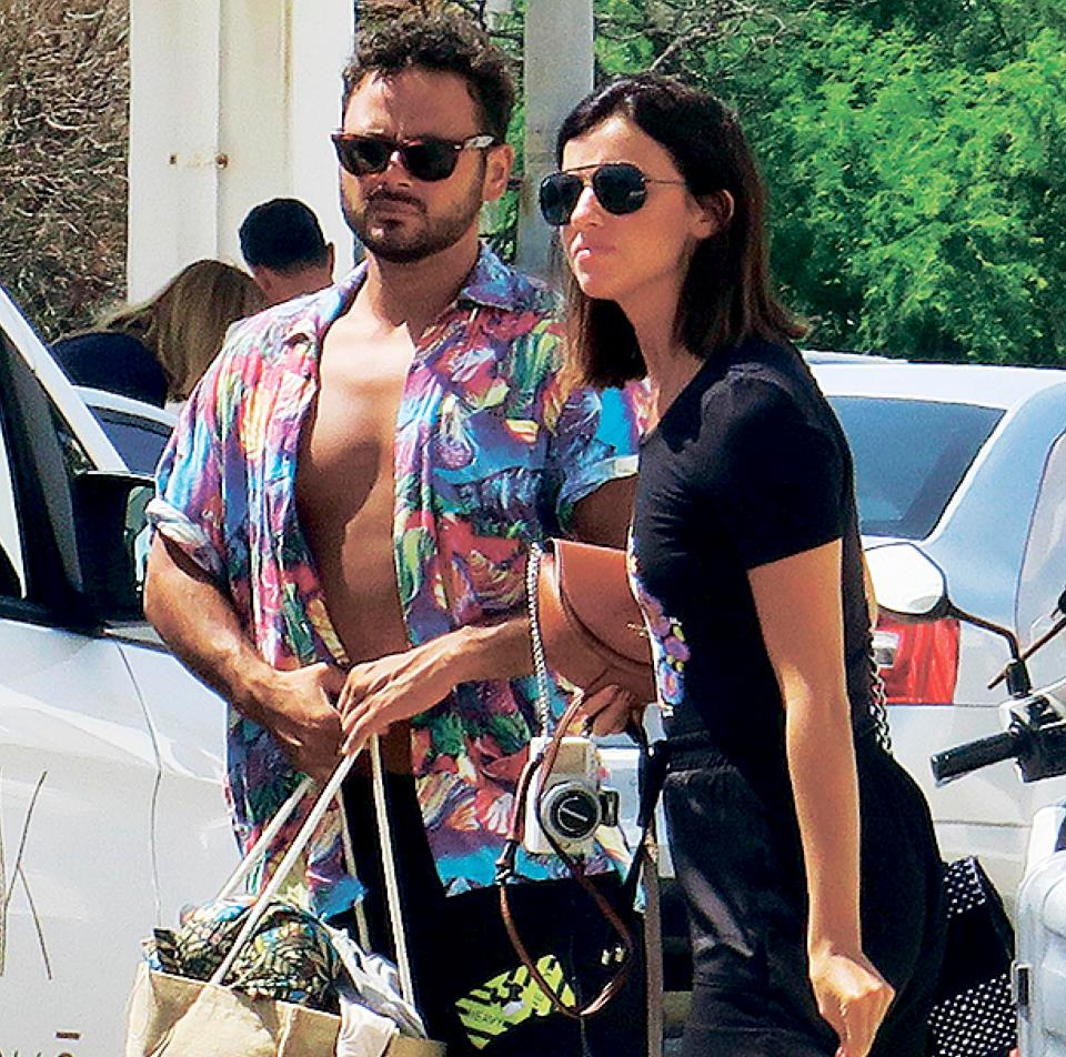  Lucy and Ryan were snapped on holiday in Greece