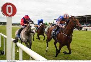 Johannes Vermeer gets the better of Success Days (left) at The Curragh