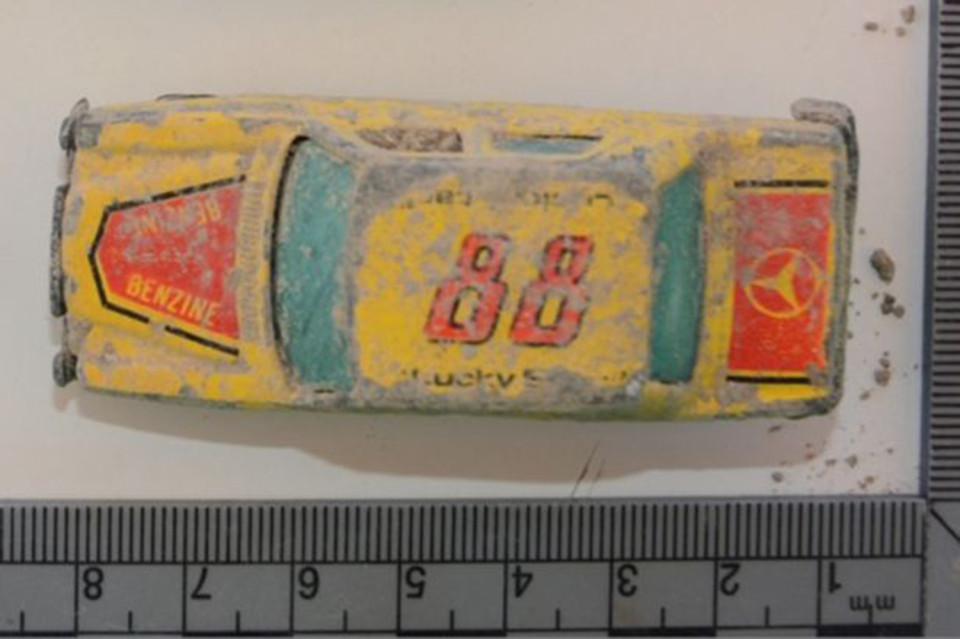 Little Ben’s car which was discovered by police during the search