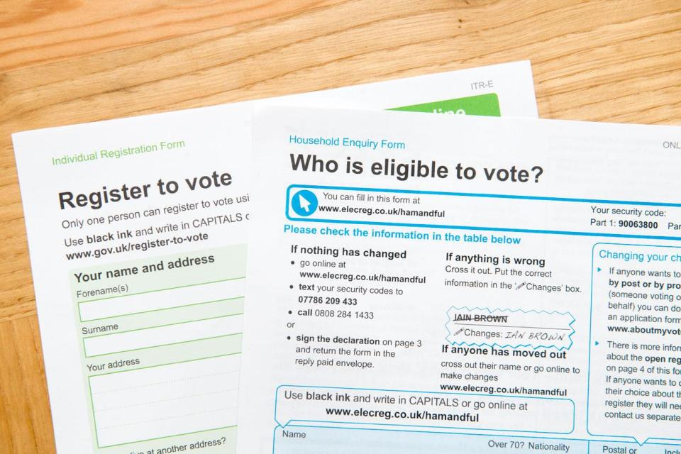  The form is sent out to each household across the UK between July and November each year