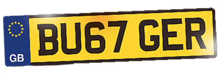  The DVLA has outlawed a number of combinations