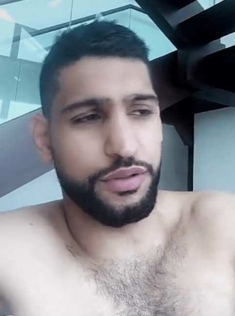  Amir Khan apologised to fans in a Snapchat video