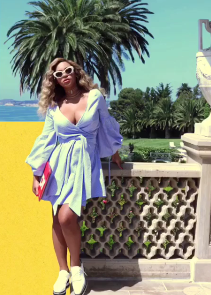  Beyonce delighted fans with a video montage