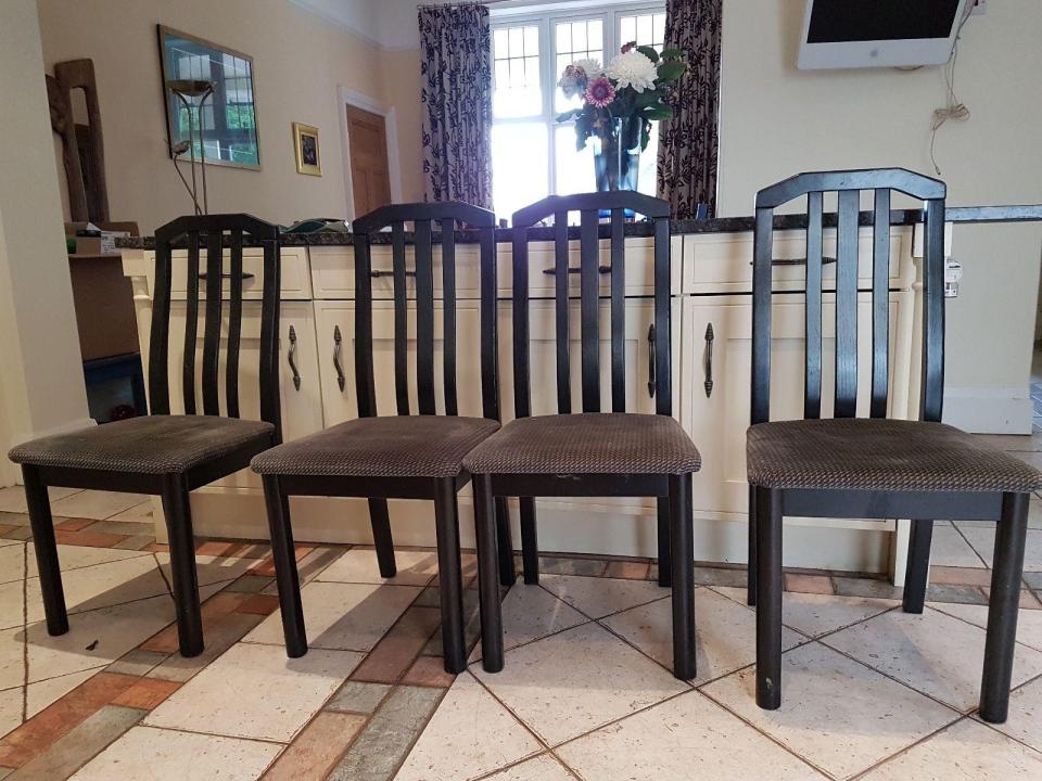  A set of four chairs from Habitat were also listed for 99p