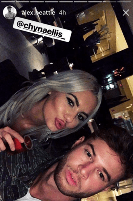  Love Island's Alex and Chyna were spotted getting close on a night out