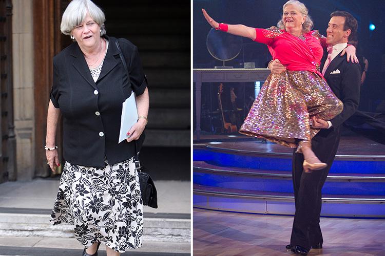  Ann Widdecombe toned up during her Strictly stint back in December 2010