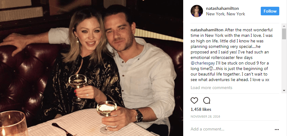  Natasha announced their happy news with this touching Instagram picture