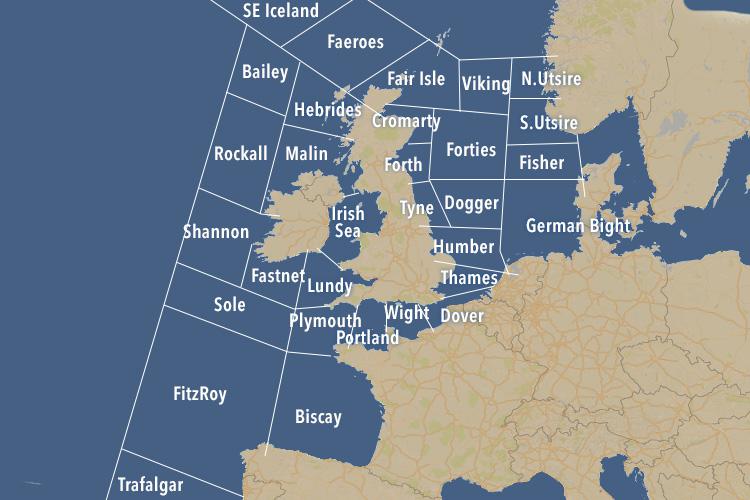  The Shipping Forecast gives detailed weather predictions for each area of sea around the British Isles