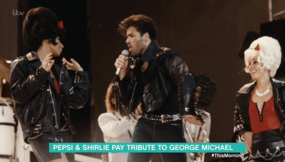  The pair performed with George back in the 80s