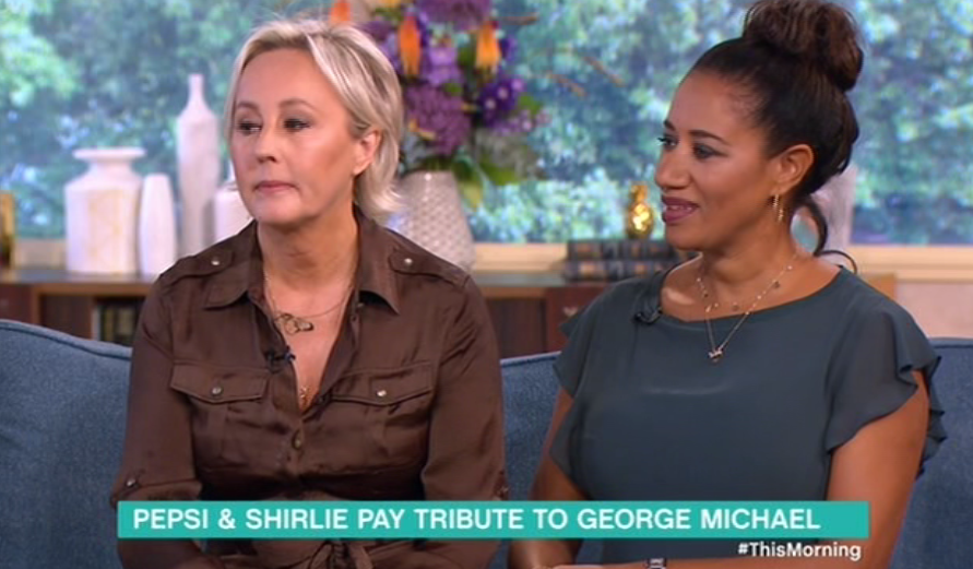  Pepsi, right, and Shirlie remembered George Michael on today's This Morning