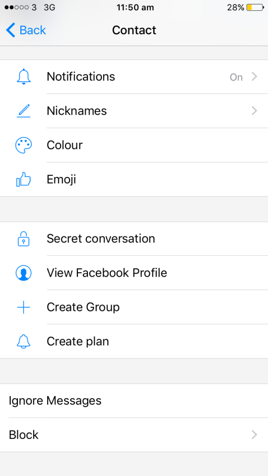 Conversations can be made secret via Messenger settings