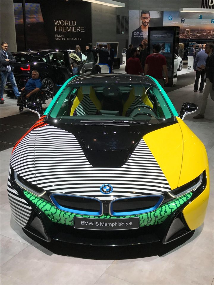  Special edition BMW i8 had a radical paintjob - it might make the neighbours queasy