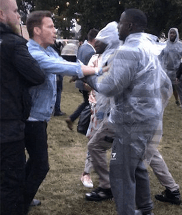  Joe Swash was at the centre of a bust-up backstage at V Festival on Sunday