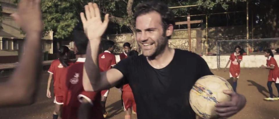  Juan Mata decided he wanted to launch a charity initiative on a recent visit to India