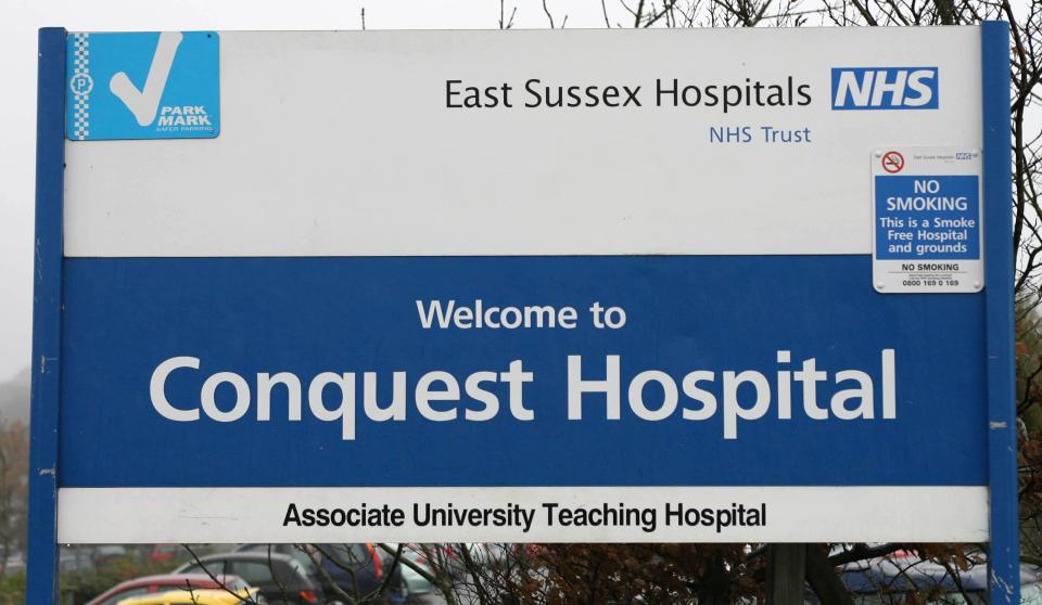 Bosses at Conquest Hospital at St-Leonards-on-Sea have apologised to the couple