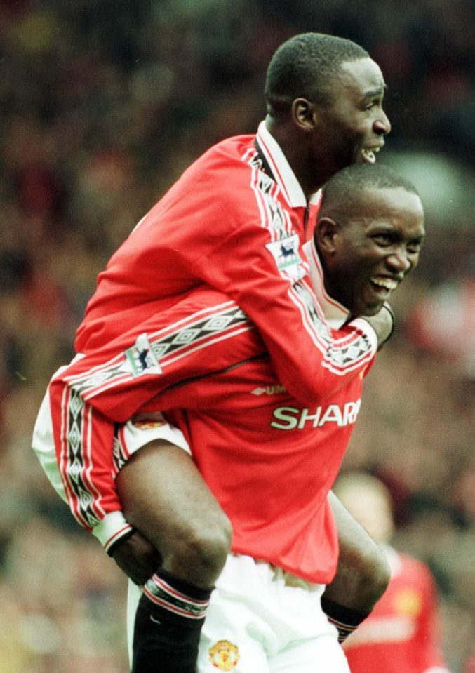 Dwight Yorke formed a superb strike partnership with Andy Cole from 1998