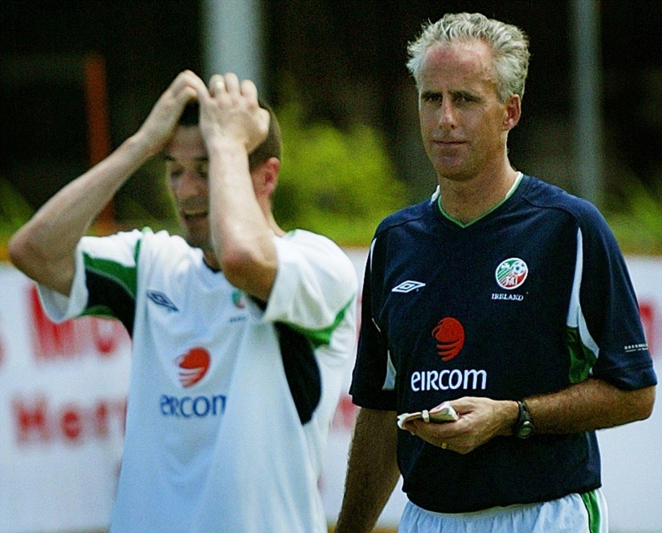 Keane rowed furiously with former IReland boss Mick McCarthy over the state of the training facilities in Saipan at the 2002 World Cup