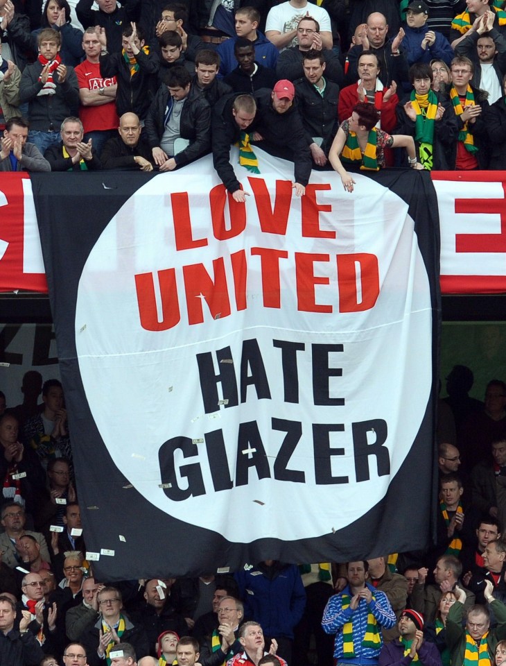 The Glazer family have not been very popular owners