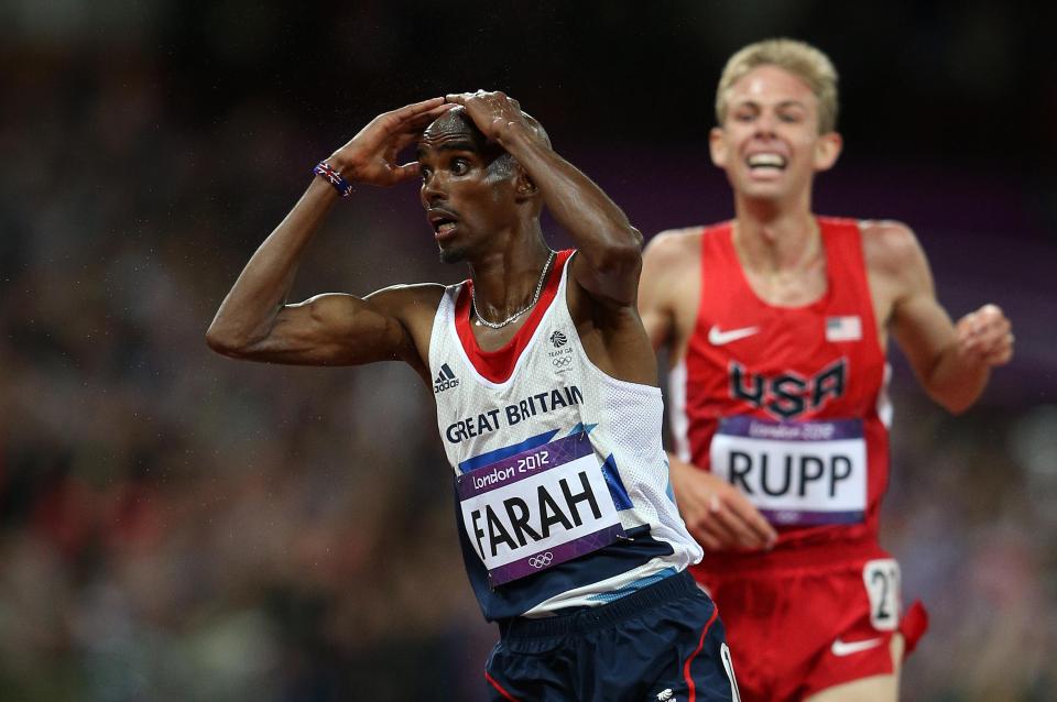 Mo Farah can't believe he has won 10,000m goald the London 2012