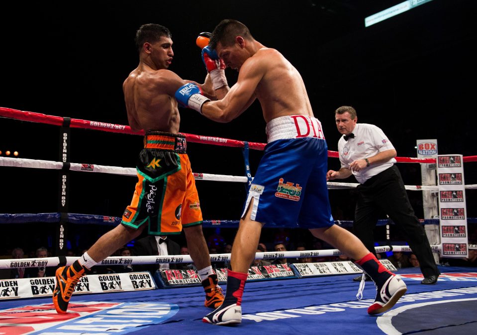 Amir Khan v Julio Diaz at the Sheffield Motorpoint Arena, which saw him earn a reported fee of £460,000