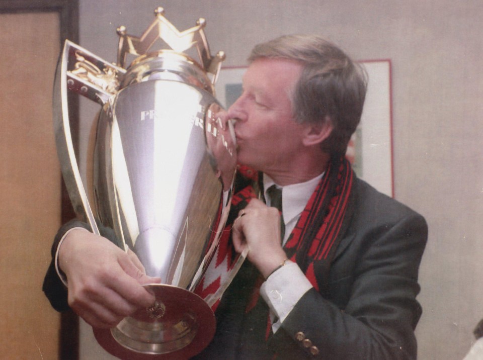 Sir Alex Ferguson won his first league title in the 1992/93 season