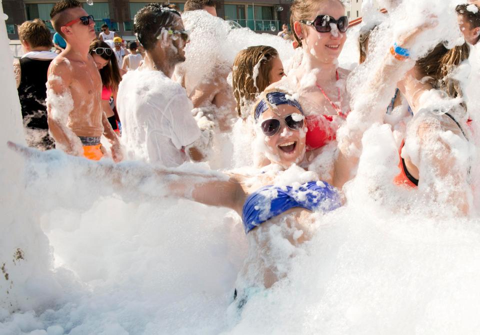 Foam parties and late night raves are all the rage in the Bulgarian resort