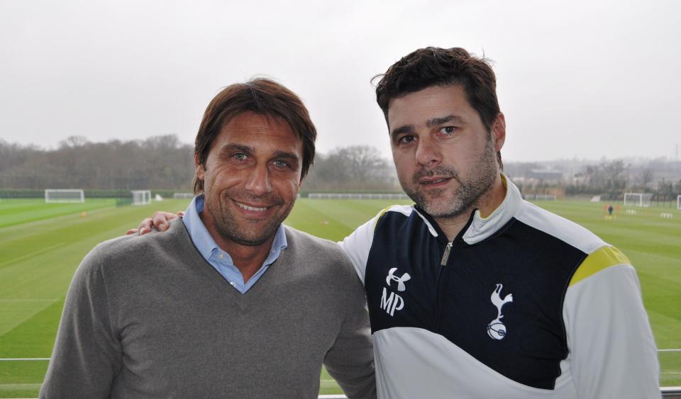 Conte visited Poch at Spurs training ground before taking the Blues job