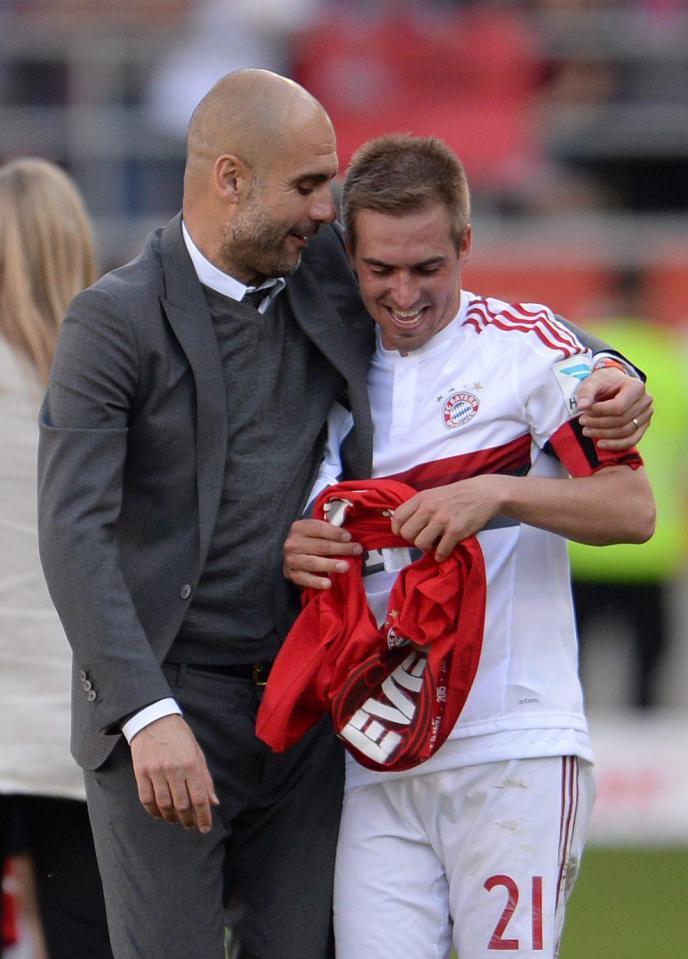  Pep Guardiola was a huge fan of Lahm when he converted him from defence into midfield