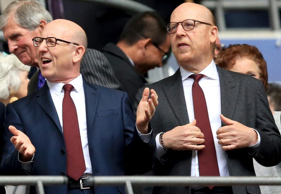 Manchester United Joel and Avram in the Old Trafford stands