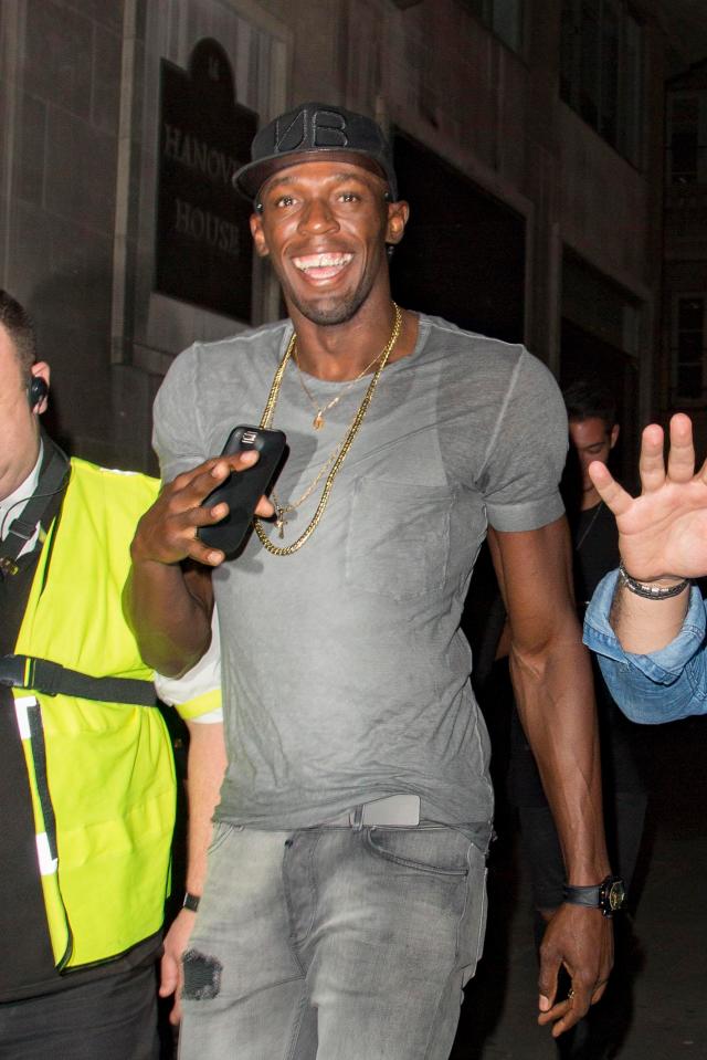 Usain Bolt is a regular on the London party scene when he visits the UK