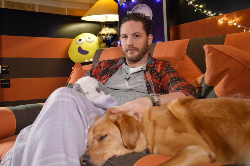  Tom Hardy returns to CBeebies on Saturday for his fifth and final Bedtime Story