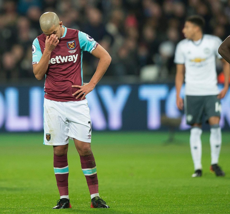  Despite arriving with high hopes, Feghouli's time in London was a disappointment