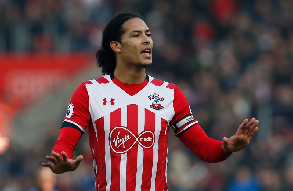 Virgil van Dijk is valued at around £50m by Southampton