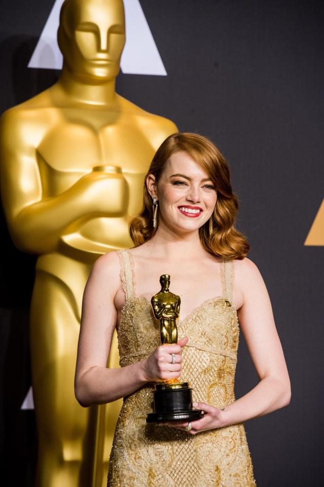  Emma Stone is the highest-earning actress of the past year