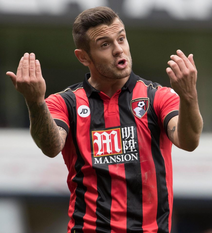 Arsenal playmaker Jack Wilshere was on loan with Bournemouth last season