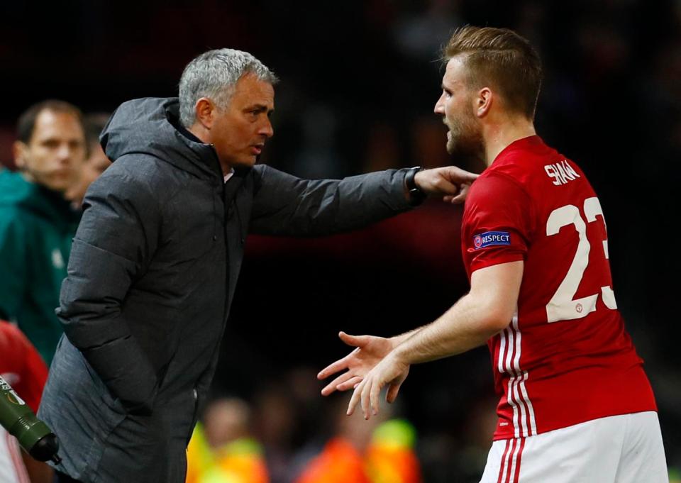 Jose Mourinho criticised Luke Shaw's work ethic last season