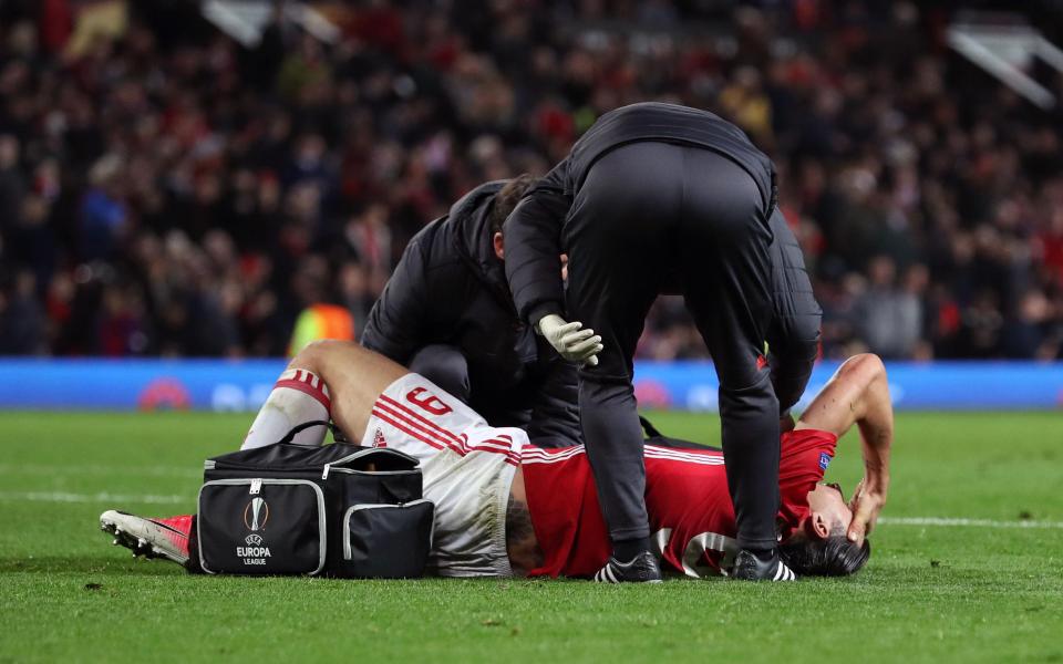 Zlatan Ibrahimovic suffered a knee ligament injury during the Europa League clash with Anderlecht