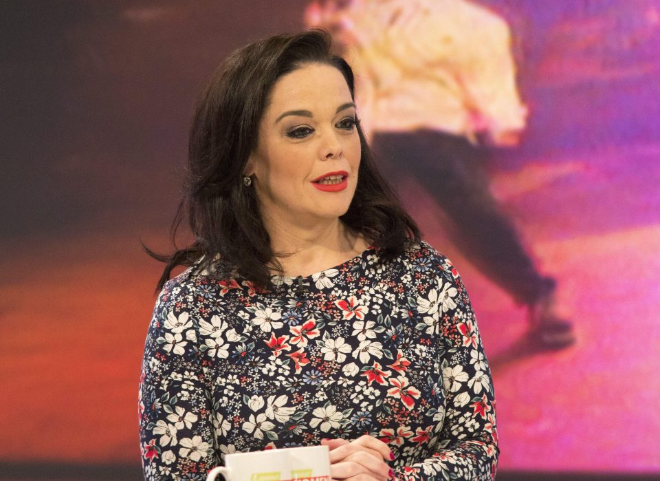  Actress and presenter Lisa Riley on Loose Women