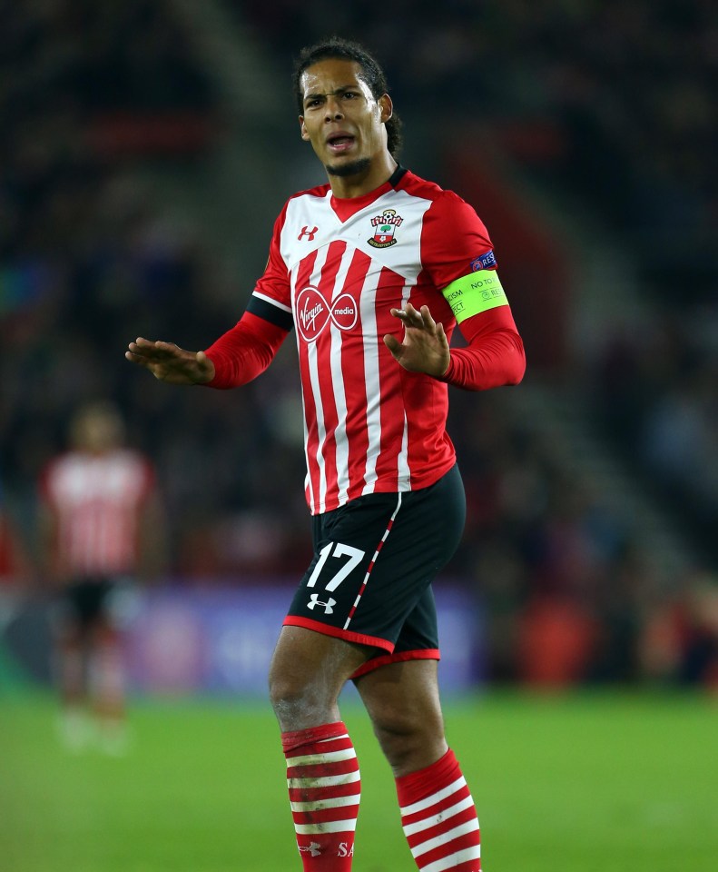 Virgil van Dijk rocked the Saints by handing in a transfer request on Monday