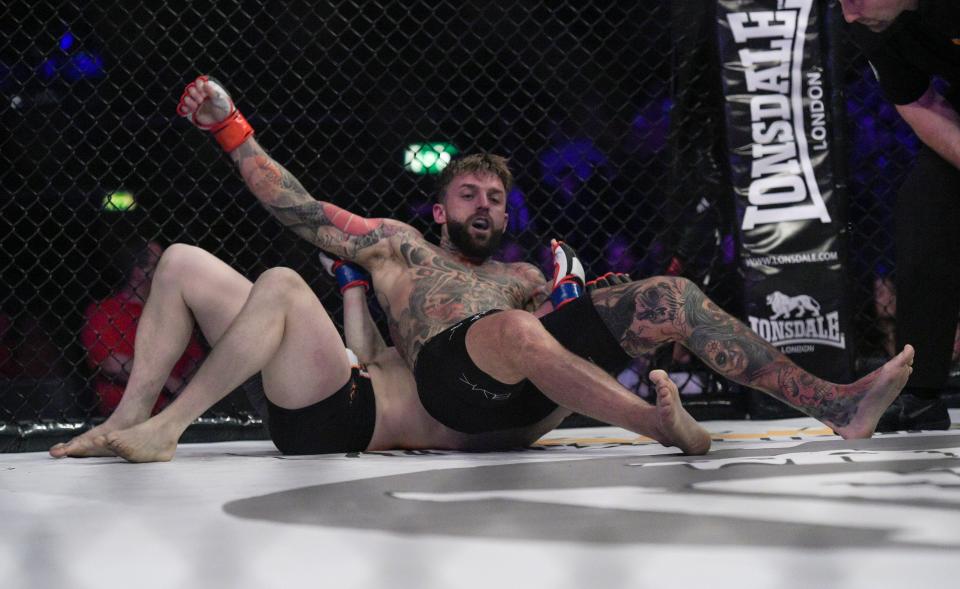  The Geordie Shore cast were on hand to witness Aaron Chalmers' first pro MMA victory earlier this year