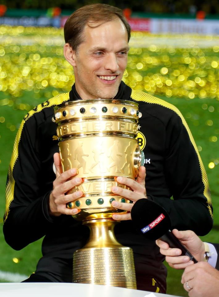 Thomas Tuchel won first trophy at Borussia Dortmund in final match