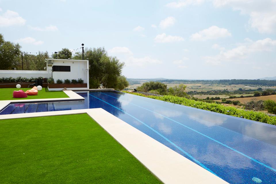  The Love Island pool, overlooking the Majorcan countryside