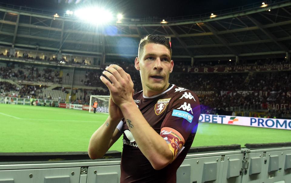  Torino star Andrea Belotti has been the subject of a £63million approach from Chelsea