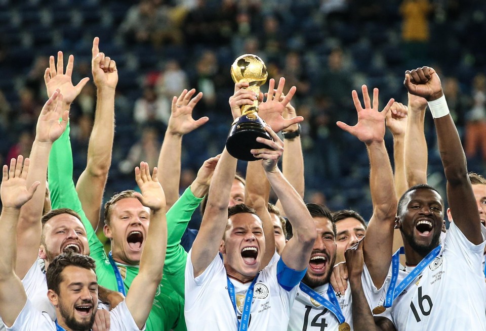 Julian Draxker helped Germany win the Confederations Cup earlier this summer