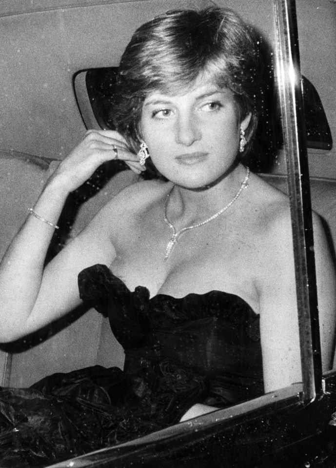 Diana arrives at Goldsmith’s Hall, London, for her first ever public engagement, March 1981