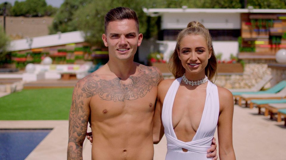  The pair got together insider the Love Island villa