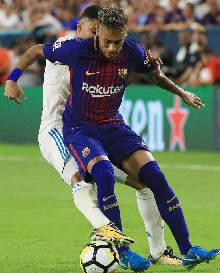 Brazilian ace Neymar is about to leave Barcelona for France for a world-record £175million